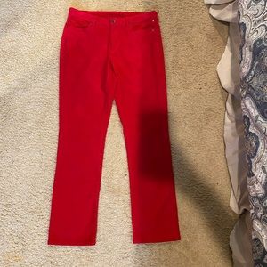 Land’s End red corduroy pants size 10 women’s